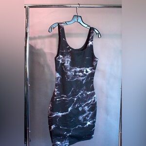 Marble Print Mini Dress from Express